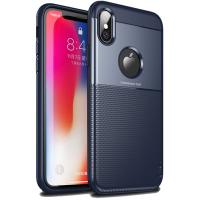 Чохол-накладка Ipaky Shield Series/Elegant Grid Design TPU Hybrid Case Apple iPhone XS Blue