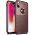 Чохол-накладка Ipaky Shield Series/Elegant Grid Design TPU Hybrid Case Apple iPhone XS Brown — інтернет магазин All-Ok. фото 1