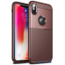 Чохол-накладка Ipaky Shield Series/Elegant Grid Design TPU Hybrid Case Apple iPhone XS Max Brown — інтернет магазин All-Ok. фото 1