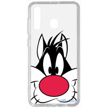 Чохол-накладка  TOTO Acrylic+TPU Print Case Samsung Galaxy A20/A30 #11 Cat Nose Transparent