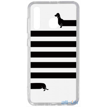 Чохол-накладка TOTO Acrylic+TPU Print Case Samsung Galaxy A20/A30 #25 Taksa Transparent