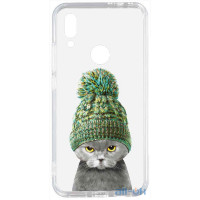Чохол-накладка TOTO Acrylic+TPU Print Case Xiaomi Redmi 7 #7 Cat In Hat Transparent