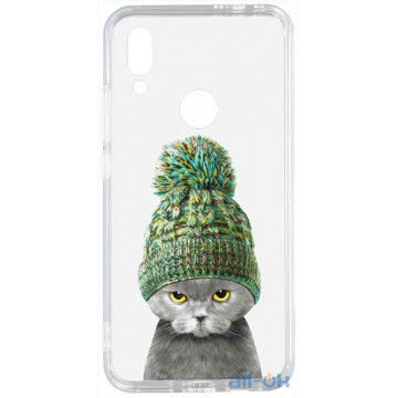 Чохол-накладка TOTO Acrylic+TPU Print Case Xiaomi Redmi 7 #7 Cat In Hat Transparent