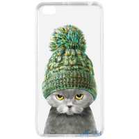 Чохол-накладка TOTO Acrylic+TPU Print Case Xiaomi Redmi Go #7 Cat In Hat Transparent