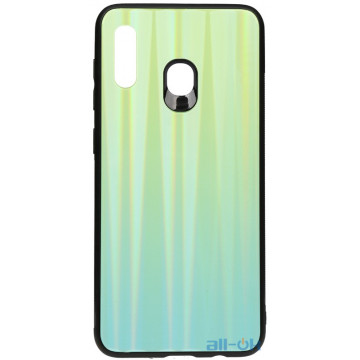 Чохол-накладка TOTO Aurora Print Glass Case Samsung Galaxy A20/A30 Green