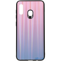 Чохол-накладка TOTO Aurora Print Glass Case Samsung Galaxy A20/A30 Lilac