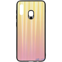 Чохол-накладка TOTO Aurora Print Glass Case Samsung Galaxy A20/A30 Pink