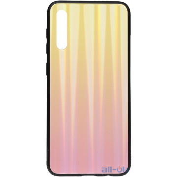 Чохол-накладка TOTO Aurora Print Glass Case Samsung Galaxy A30s/A50/A50s Pink