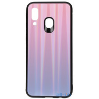 Чохол-накладка TOTO Aurora Print Glass Case Samsung Galaxy A40 Lilac