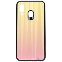 Чохол-накладка TOTO Aurora Print Glass Case Samsung Galaxy A40 Pink