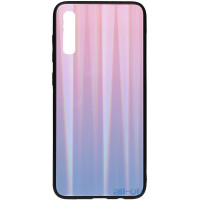 Чохол-накладка TOTO Aurora Print Glass Case Samsung Galaxy A70 Lilac			