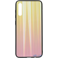 Чохол-накладка TOTO Aurora Print Glass Case Samsung Galaxy A70 Pink