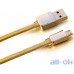 Кабель Remax Golden Micro-USB 1m Gold — інтернет магазин All-Ok. фото 2