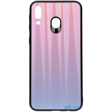 Чохол-накладка TOTO Aurora Print Glass Case Samsung Galaxy M20 Lilac