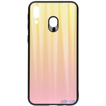 Чохол-накладка TOTO Aurora Print Glass Case Samsung Galaxy M20 Pink