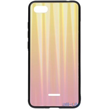 Чохол-накладка TOTO Aurora Print Glass Case Xiaomi Redmi 6A Pink