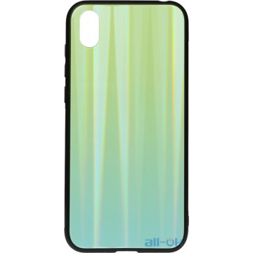 Чохол-накладка TOTO Aurora Print Glass Case Xiaomi Redmi 7A Green