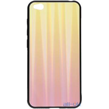 Чохол-накладка TOTO Aurora Print Glass Case Xiaomi Redmi Go Pink