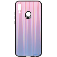 Чохол-накладка TOTO Aurora Print Glass Case Huawei P Smart 2019 Lilac