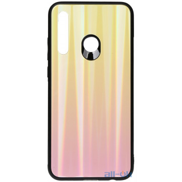 Чохол-накладка TOTO Aurora Print Glass Case Huawei P Smart Plus 2019 Pink