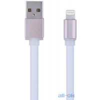 Кабель Remax Colourful Lightning 1m White