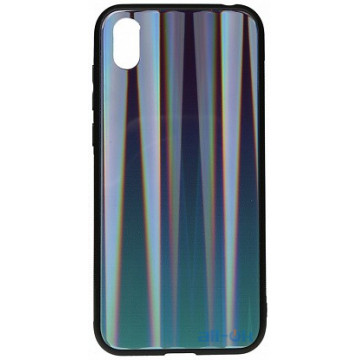 Чохол-накладка TOTO Aurora Print Glass Case Huawei Y5 2019 Blue
