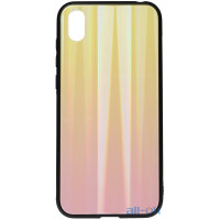 Чохол-накладка TOTO Aurora Print Glass Case Huawei Y5 2019 Pink