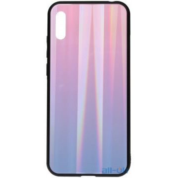 Чохол-накладка TOTO Aurora Print Glass Case Huawei Y6 2019 Lilac