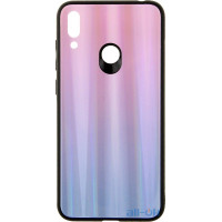 Чохол-накладка TOTO Aurora Print Glass Case Huawei Y7 2019 Lilac