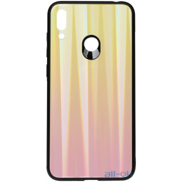 Чохол-накладка TOTO Aurora Print Glass Case Huawei Y7 2019 Pink