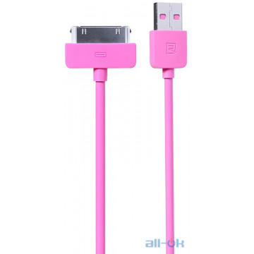 Кабель Remax Light Cable For iPhone 4 1m Pink