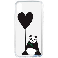 Чохол-накладка TOTO Acrylic+TPU Print Case Apple iPhone X/XS #53 Panda B Transparent