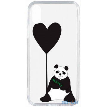Чохол-накладка TOTO Acrylic+TPU Print Case Apple iPhone X/XS #53 Panda B Transparent