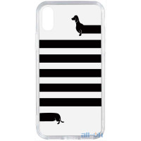 Чохол-накладка TOTO Acrylic+TPU Print Case Apple iPhone XS Max #25 Taksa Transparent