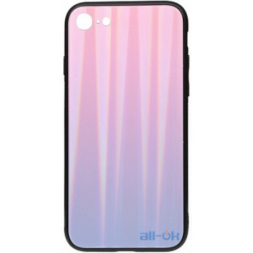 Чохол-накладка TOTO Aurora Print Glass Case Apple iPhone 7/8 Lilac			