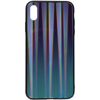Чохол-накладка TOTO Aurora Print Glass Case Apple iPhone X/XS Blue
