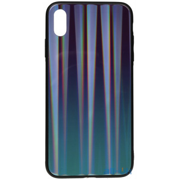 Чохол-накладка TOTO Aurora Print Glass Case Apple iPhone X/XS Blue