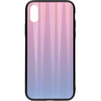 Чохол-накладка TOTO Aurora Print Glass Case Apple iPhone X/XS Lilac