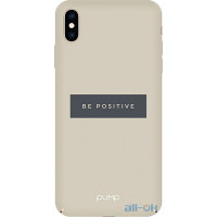 Чохол-накладка PUMP Tender Touch Case for iPhone X/XS Be Positive			