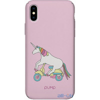 Чохол-накладка PUMP Tender Touch Case for iPhone X/XS Unicorn Biker