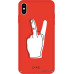Чохол-накладка PUMP Tender Touch Case for iPhone X/XS V for Middle Finger — інтернет магазин All-Ok. фото 1
