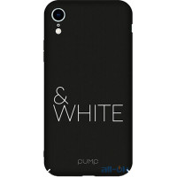 Чохол-накладка PUMP Tender Touch Case для iPhone XR Black&White