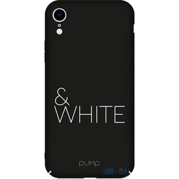 Чохол-накладка PUMP Tender Touch Case для iPhone XR Black&White