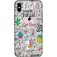 Чохол-накладка PUMP Transperency Case для iPhone X/XS Abstract