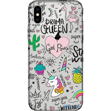 Чохол-накладка PUMP Transperency Case для iPhone X/XS Abstract