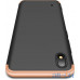 Чохол-накладка GKK 3 in 1 Hard PC Case Samsung Galaxy A10 Gold/Black — інтернет магазин All-Ok. фото 2
