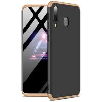 Чохол-накладка GKK 3 in 1 Hard PC Case Samsung Galaxy A20/A30 Gold/Black