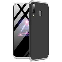 Чохол-накладка GKK 3 in 1 Hard PC Case Samsung Galaxy A20/A30 Silver/Black