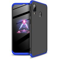 Чохол-накладка GKK 3 in 1 Hard PC Case Samsung Galaxy A40 Blue/Black			