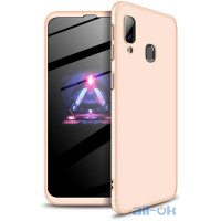 Чохол-накладка GKK 3 in 1 Hard PC Case Samsung Galaxy A40 Gold			